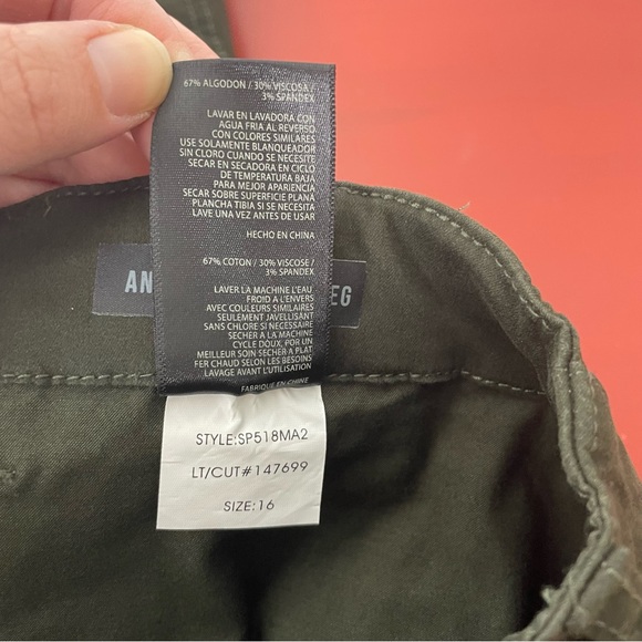 New KUT from the Kloth Green Ankle Straight Leg size 16 - Picture 13 of 13